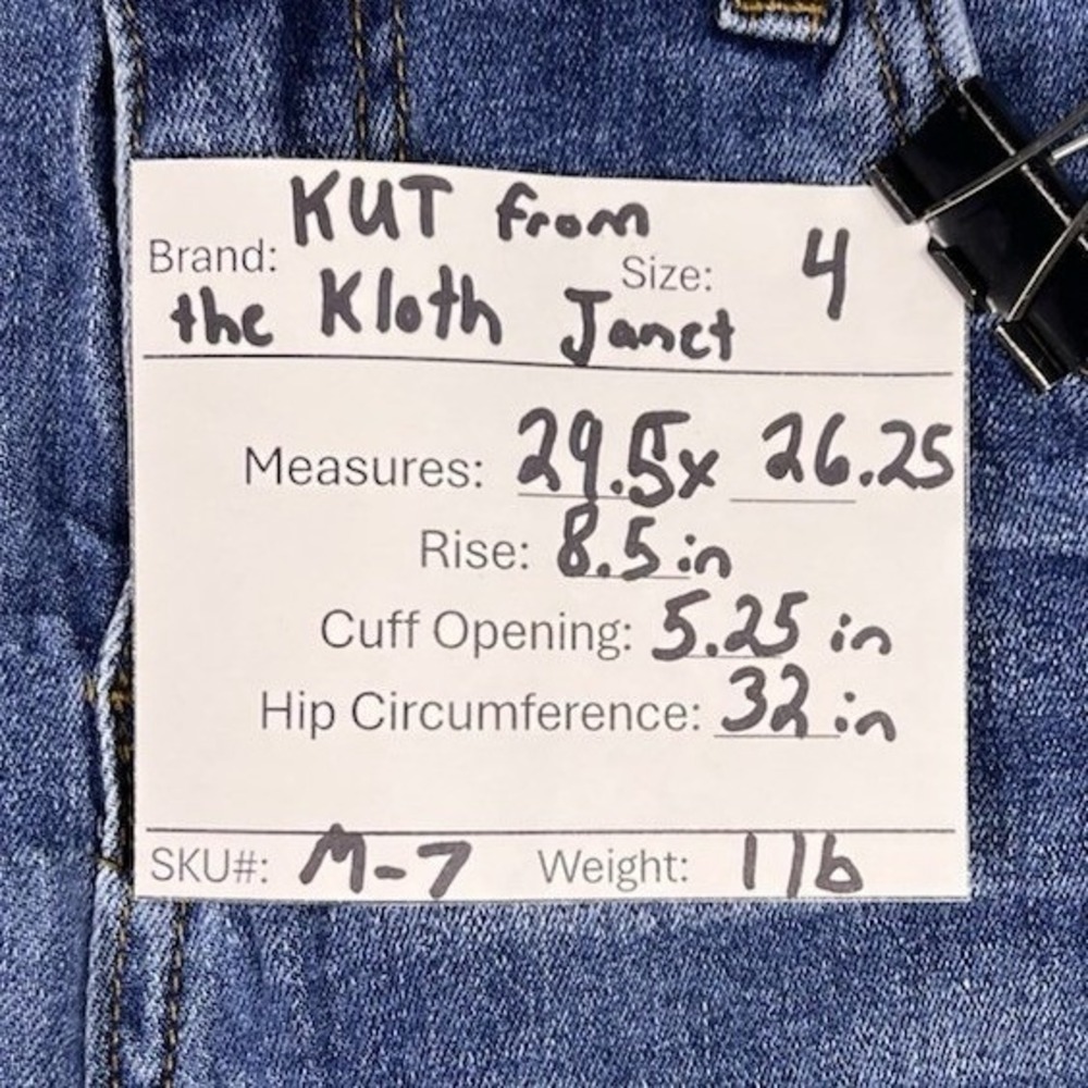 KUT from the Kloth Janet Jeans Womens 4 Ankle Skinny Distressed Casual 29x26 - Picture 4 of 16
